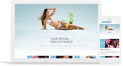 美觀大氣的英文網(wǎng)站模板，外貿(mào)養(yǎng)生保健響應(yīng)式網(wǎng)站模板。